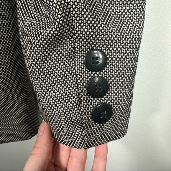 Giorgio Sant’Angelo Vintage Double-Breasted Long Line Pure Wool Blazer Size 8 - Picture 5 of 15